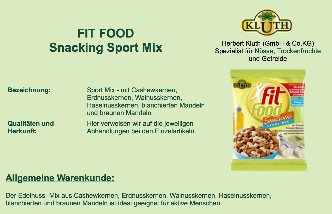 Fit Food Sport Mix